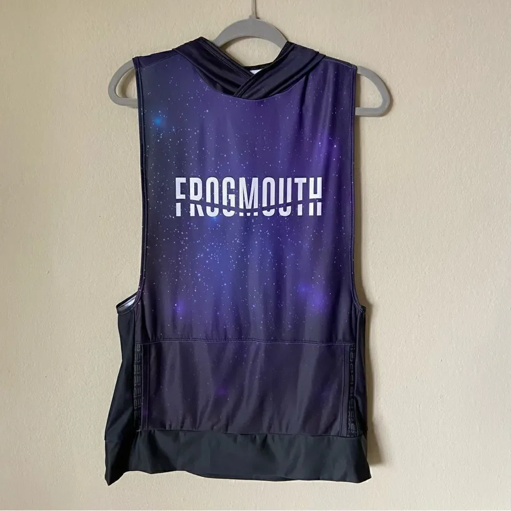 Frogmouth Space Black Purple Hoody  Size L - Picture 3 of 8